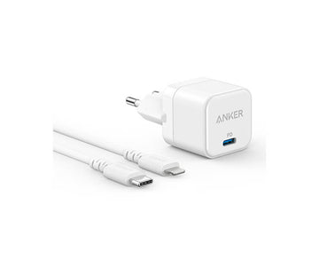 Anker MFI CABLE+PowerPort III Cube 20WW - מטען קיר 1.8 מטר