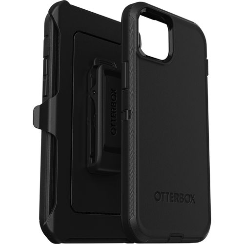 כיסוי OtterBox Defender שחור לאייפון 15 פרו מקס